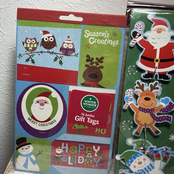 2 x Winter Wonder Lane Christmas Jumbo Gift Tags 36 Counts, 12 Gift Tags New - Picture 2 of 16